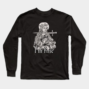 I'm fine - classical art meme Long Sleeve T-Shirt